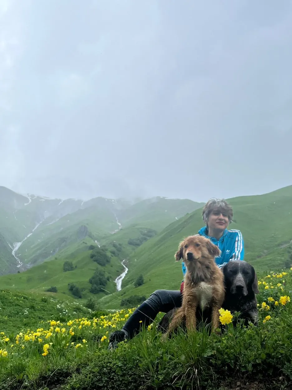 Pet enjoying time outdoors