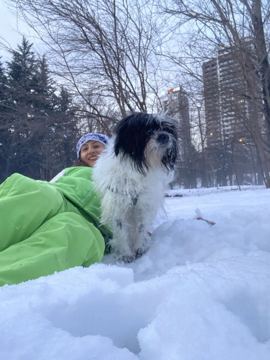 Pet enjoying time outdoors
